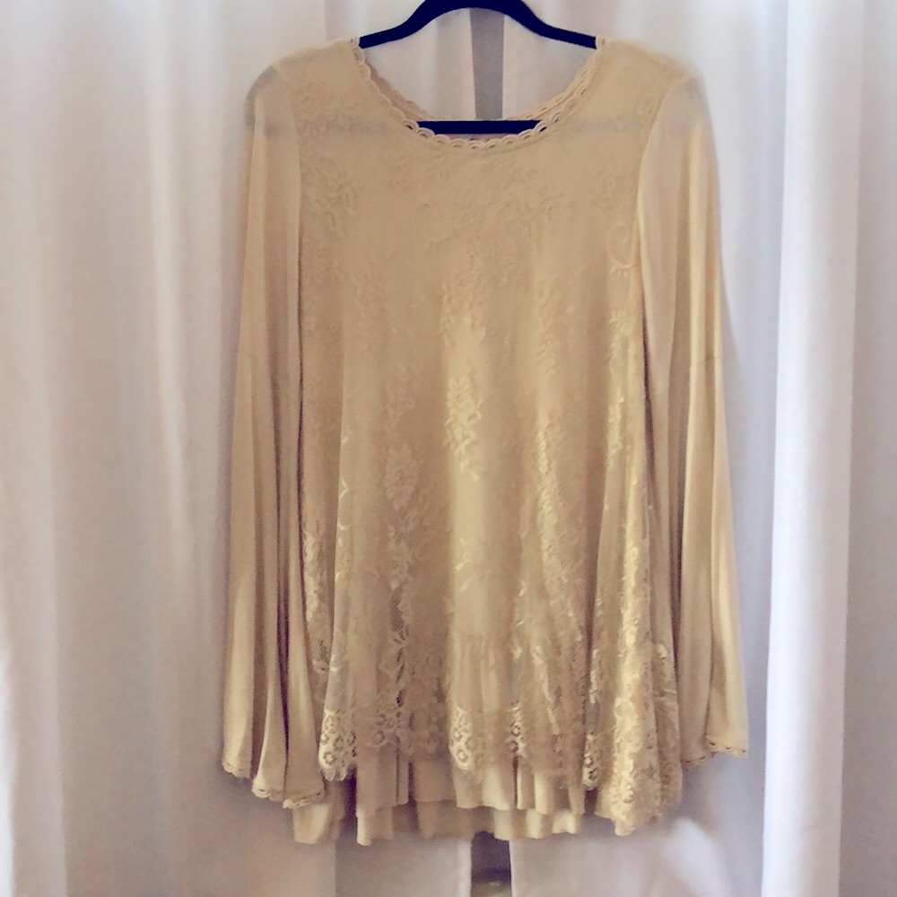 Lacy Long Sleeve Blouse